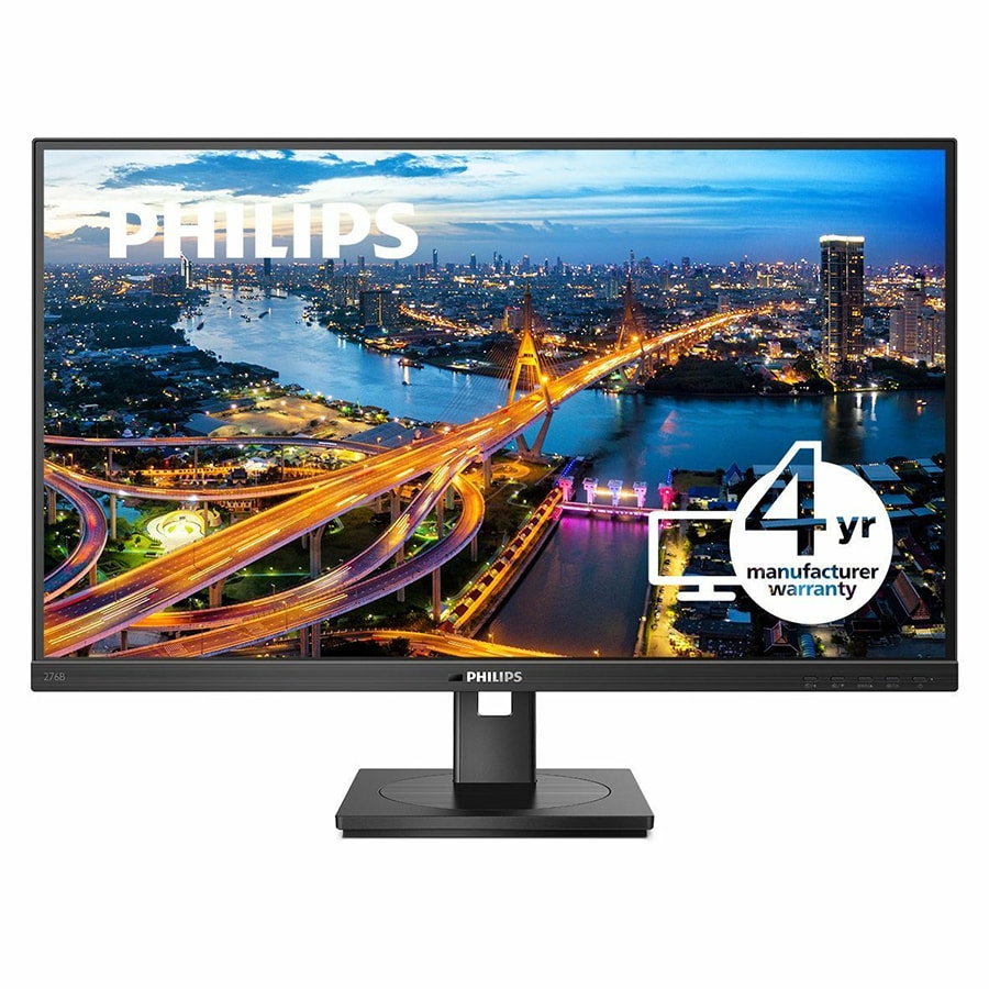 PHILIPS 276B1 - 27" Monitor, LED, QHD (2560x1440), USB-C, 2x HDMI, DP,RJ45,USB-Hub, EPEAT, 4 Year Manufacturer Warranty