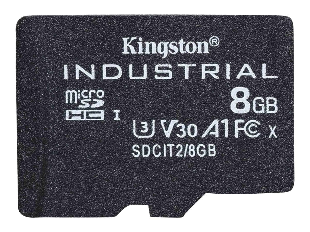 8GB Kingston Industrial Temp Class 10 MicroSDHC Flash Memory Card SDCIT2/8GB