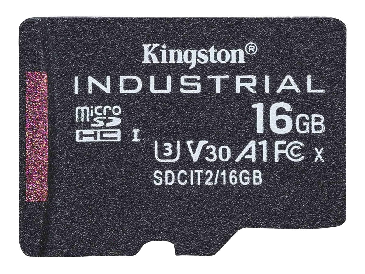 Kingston Industrial - flash memory card - 16 GB - microSDHC UHS-I