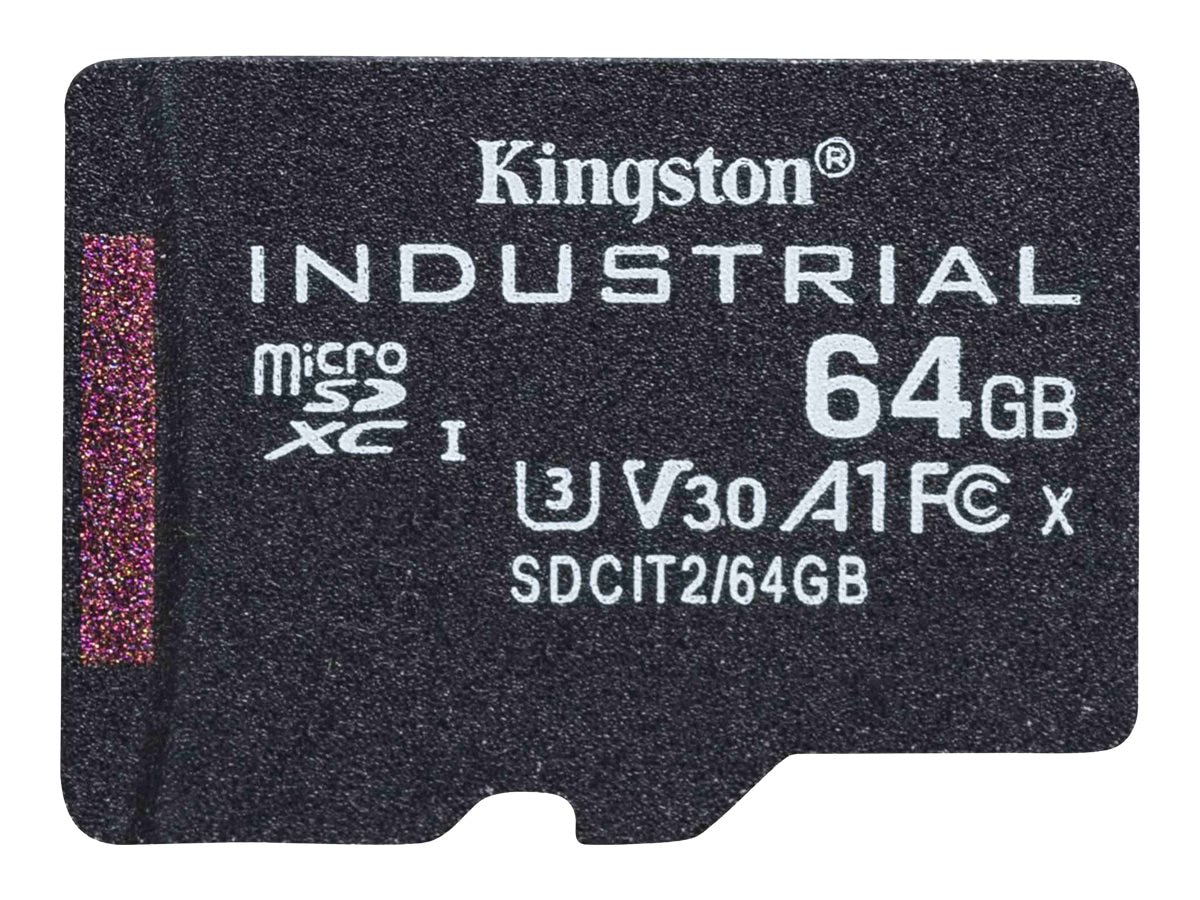 Kingston Industrial - flash memory card - 64 GB - microSDXC UHS-I