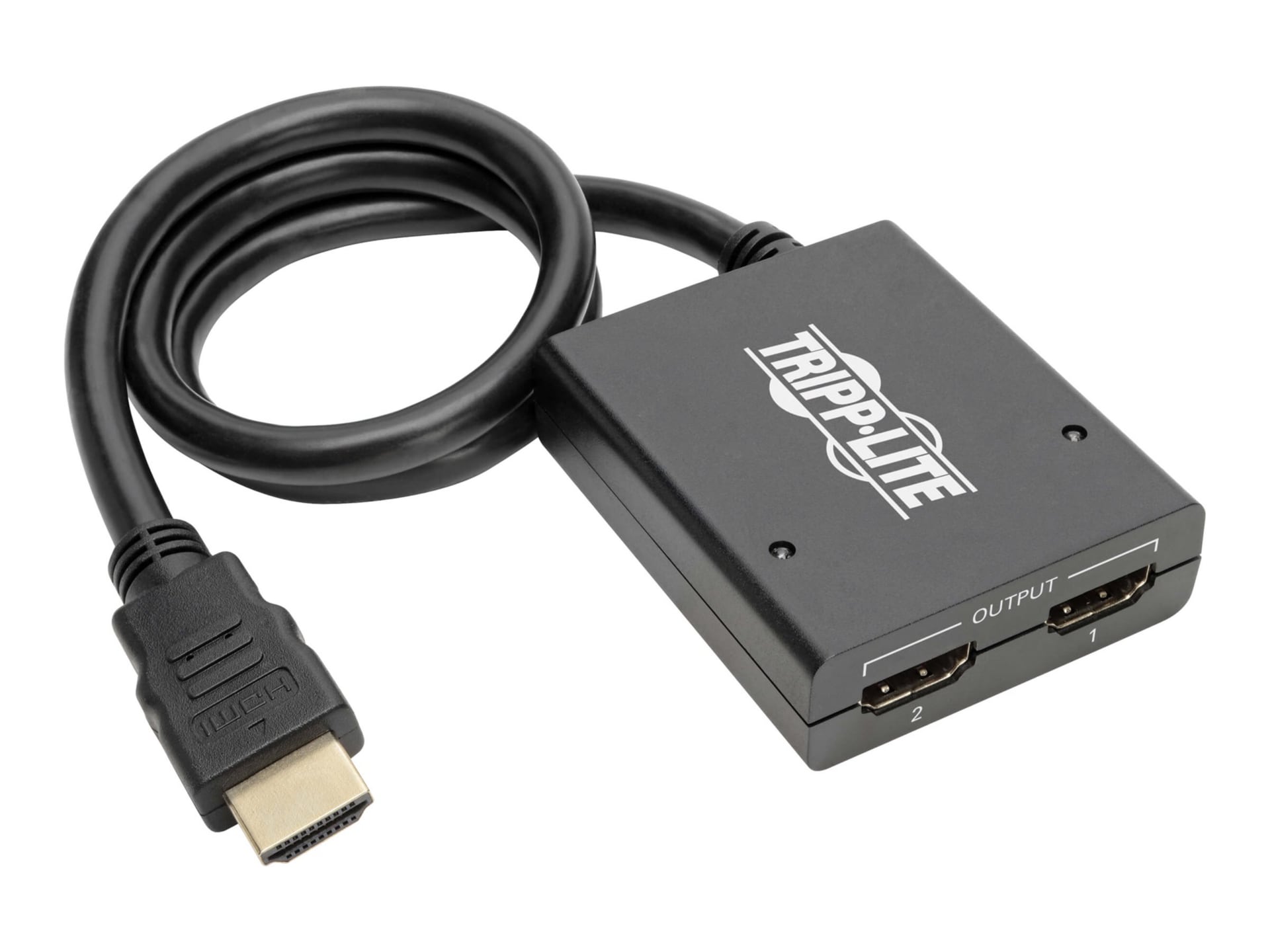Tripp Lite 2-Port HDMI Splitter - UHD 4K, International AC Adapter - video/