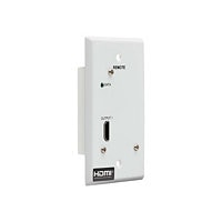 Tripp Lite HDMI over Cat6 Receiver 1-Port Wall Plate - 4K 60 Hz, HDR, 4:4:4