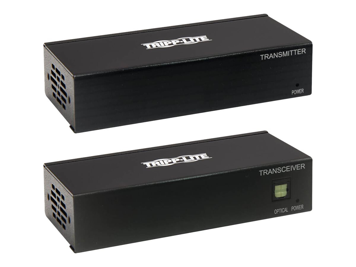 Tripp Lite DisplayPort over Cat6 Extender Kit, Transmitter and Receiver with Repeater, 4K, 4:4:4, PoC, 230 ft. (70,1 m),