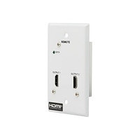 Tripp Lite HDMI over Cat6 Receiver, 2-Port Wall Plate - 4K 60 Hz, HDR, 4:4: