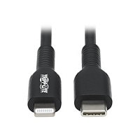 Tripp Lite USB C to Lightning Sync/Charge Cable Black MFI Certified M/M 2M