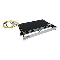 Tripp Lite Preloaded Fiber Panel, 1U - 2x (24F MTP/MPO-APC to 12x LC Duplex