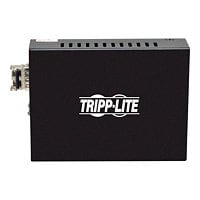 Tripp Lite Gigabit Multimode Fiber to Ethernet Media Converter, 10/100/1000 LC, International Power Supply, 850 nm, 550
