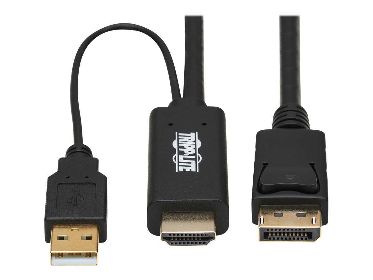 Tripp Lite HDMI to DisplayPort Active Adapter Cable (M/M) - 4K, USB Power,