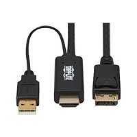 Tripp Lite HDMI to DisplayPort Active Adapter Cable (M/M) - 4K, USB Power,