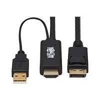 Tripp Lite HDMI to DisplayPort Active Adapter Cable (M/M) - 4K, USB Power,