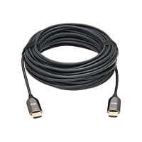 Tripp Lite Fiber Active Optical Cable (AOC) 8K HDMI Plenum-Rated - UHD @ 60 Hz, HDR, M/M, Black, 20 m - HDMI cable with