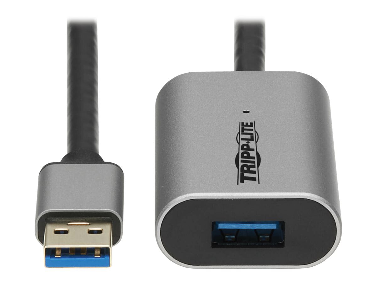 Tripp Lite USB 3.2 Gen 1 Active Extension Repeater Cable (M/F), Aluminum Housing, 10 m (32.8 ft.) - USB-C extension