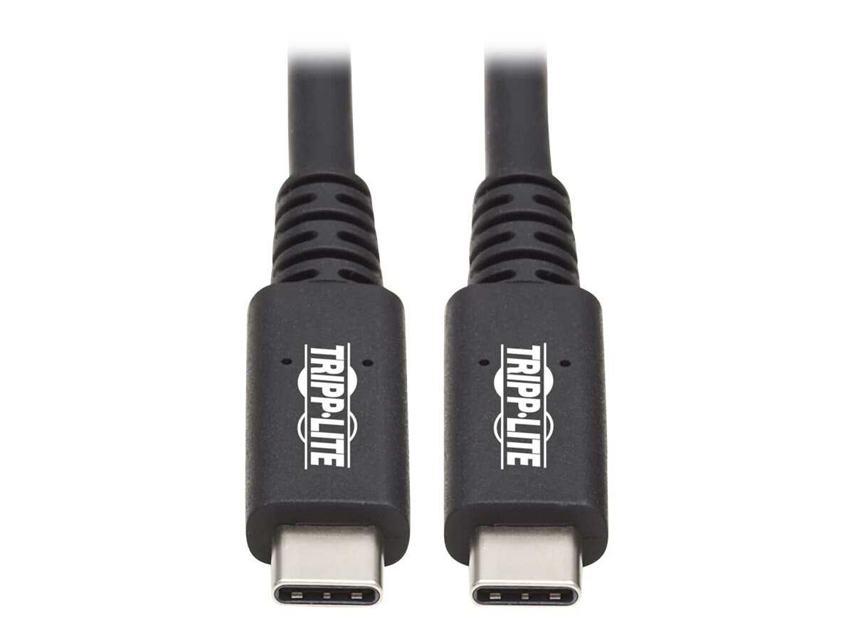 Tripp Lite USB4 Cable USB C 8K60Hz 100W Charging USB Type C M/M Black 31in