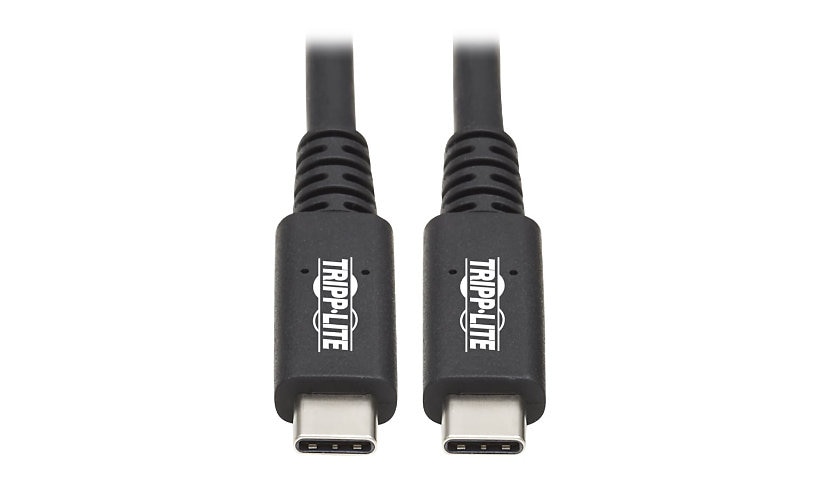 Tripp Lite USB4 40Gbps Cable (M/M) - USB-C, 8K 60 Hz, 100W PD Charging, Black, 31 in. (0.8 m) - USB-C cable - 24 pin