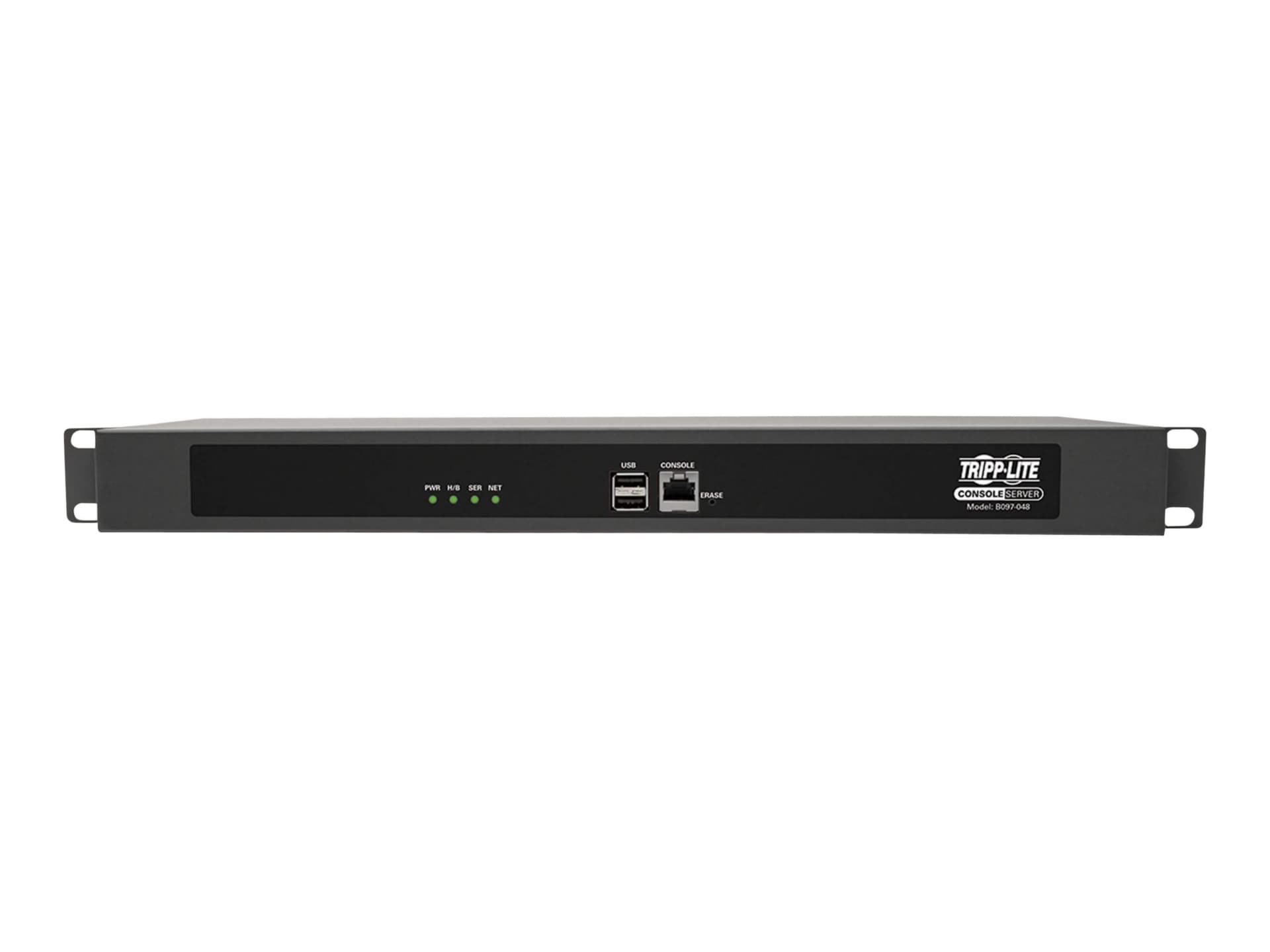 Tripp Lite 48-Port Serial Console Server, USB Ports (2) - Dual GbE NIC, 4 Gb Flash, Desktop/1U Rack, CE - console server