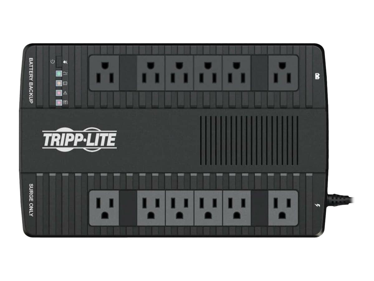 Tripp Lite 550VA 340W 120V Line-Interactive UPS - 12 NEMA 5-15R Outlets, Do