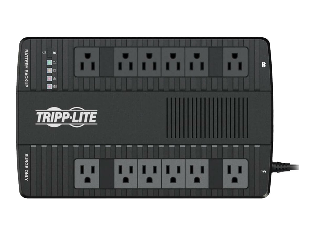 Tripp Lite UPS 750VA 460W Desktop Battery Backup AVR 120V 12 5-15R Outlets