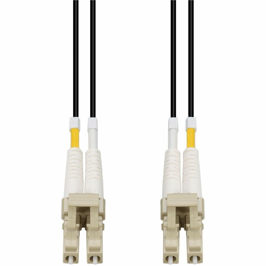 Proline 2m LC to LC Black OM4 Duplex OFNR (Riser-Rated) Fiber Patch Cable