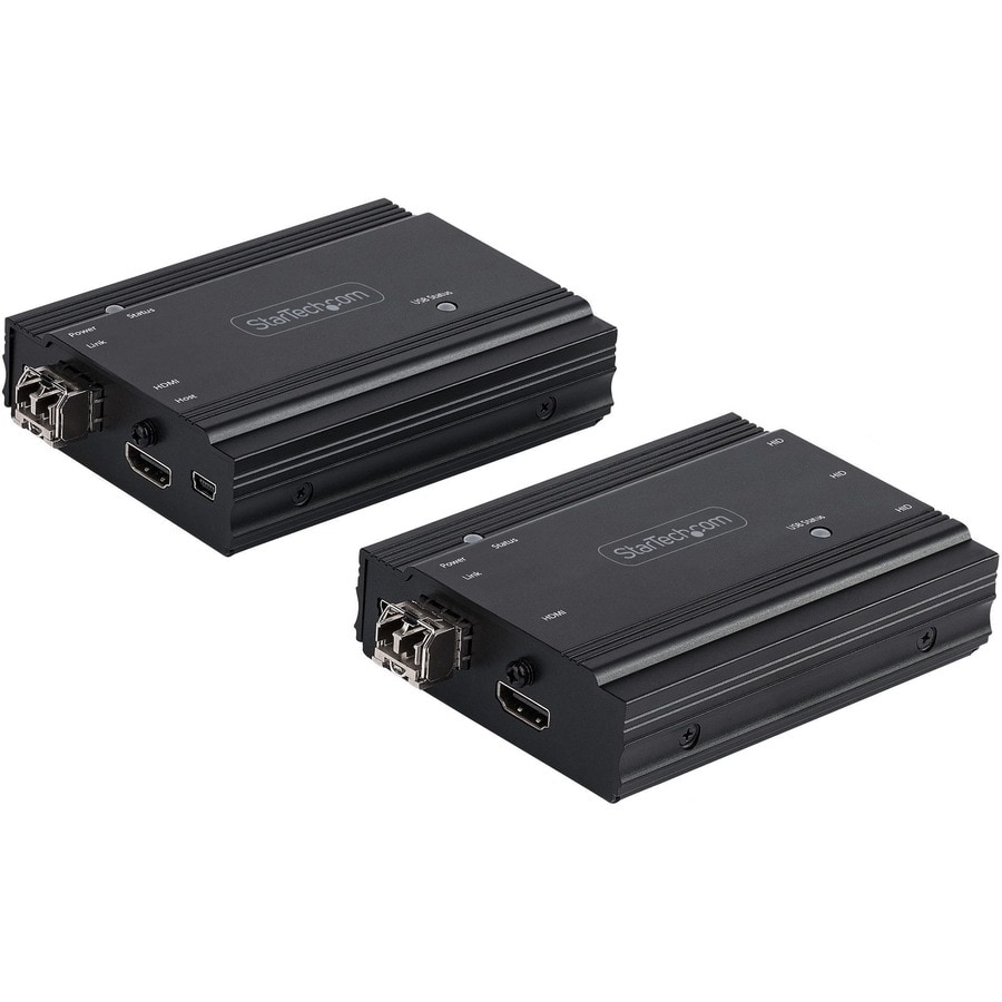 StarTech.com 4K HDMI KVM Extender Over Fiber, HDMI Video & USB Over Fiber, Up to 984ft/300m (