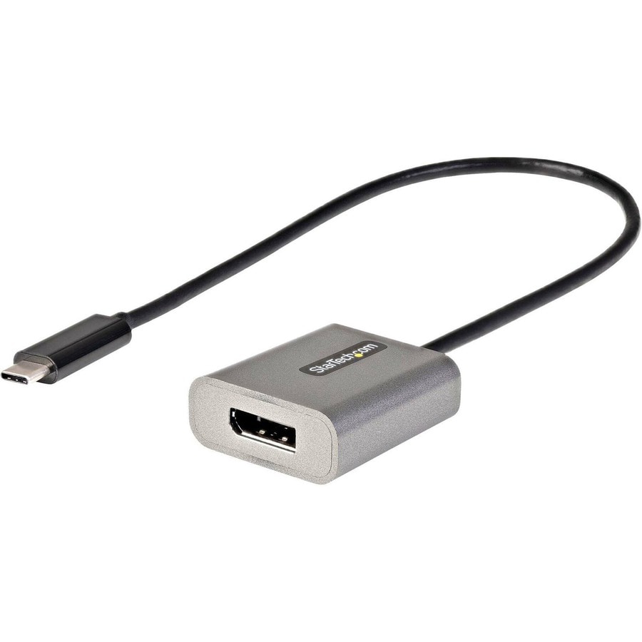 StarTech.com USB C to DisplayPort Adapter, 8K/4K 60Hz DP 1.4 w/ 12" Cable,