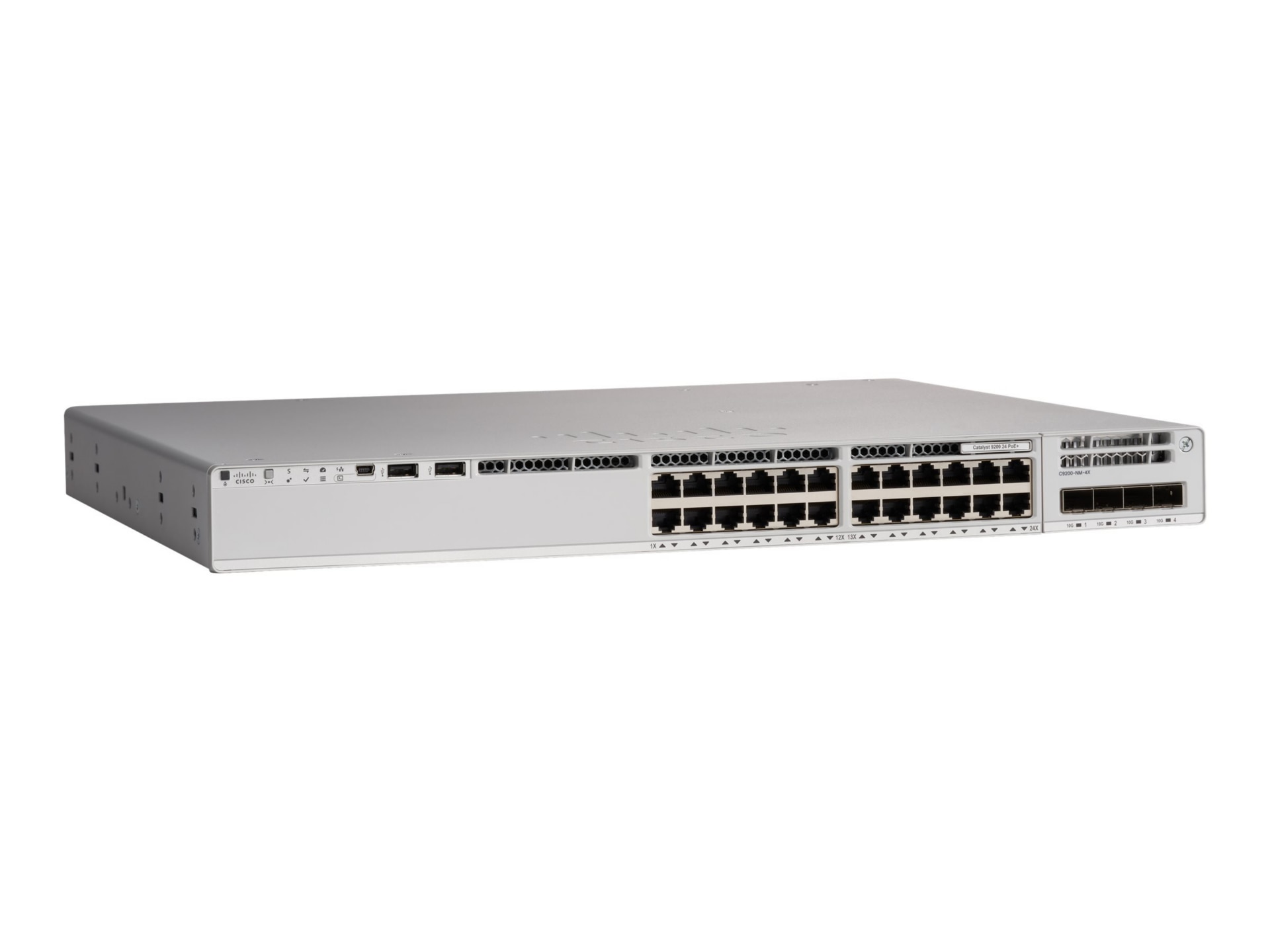 Thumbnail 2 of 2 for Cisco Catalyst 9200L - Network Advantage - switch - 24 ports - rack-mountable - TAA Compliant