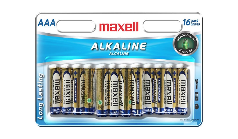 Maxell battery - 16 x AAA - alkaline