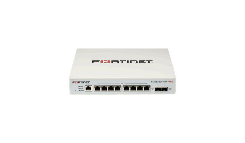 Fortinet FortiSwitch 108F-FPOE - switch - 8 ports - managed - rack-mountable