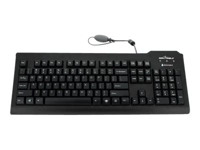 Seal Shield Seal Clean - keyboard - QWERTY - Italian - black