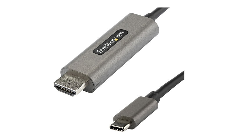 StarTech.com 10ft (3m) USB C to HDMI Cable 4K 60Hz with HDR10, Ultra HD USB Type-C to HDMI 2.0b Video Adapter Cable, DP