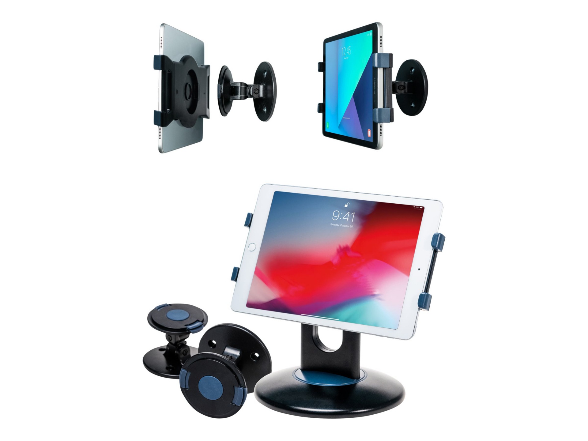 CTA QuickConnect Wall and Desk Mounting Kit for iPad 7-9 and 7-13" Tablets