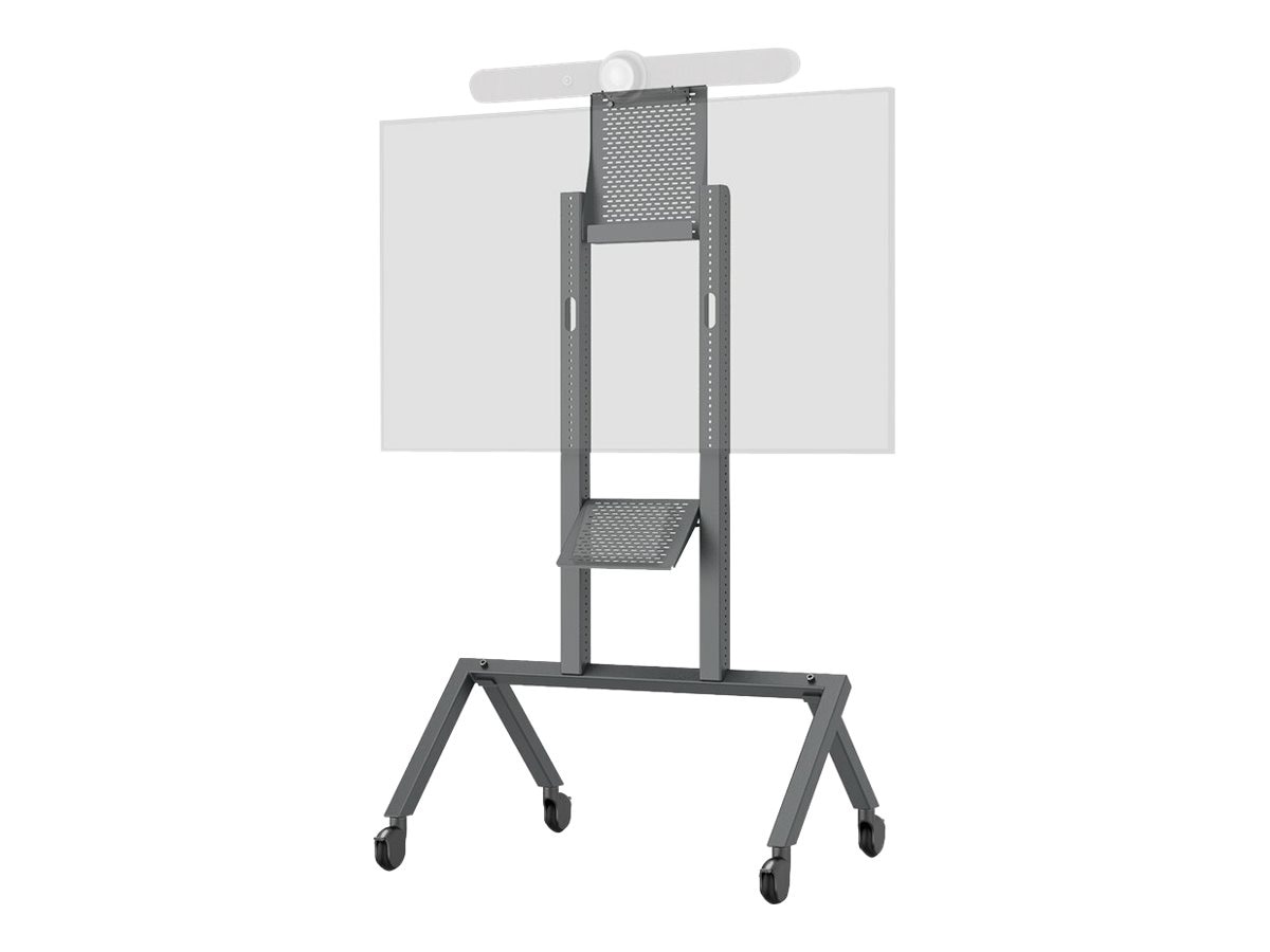 Heckler AV cart - for LCD display / video conferencing system - black gray