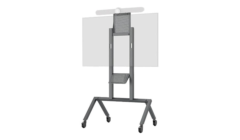 Heckler AV cart - for LCD display / video conferencing system - black gray