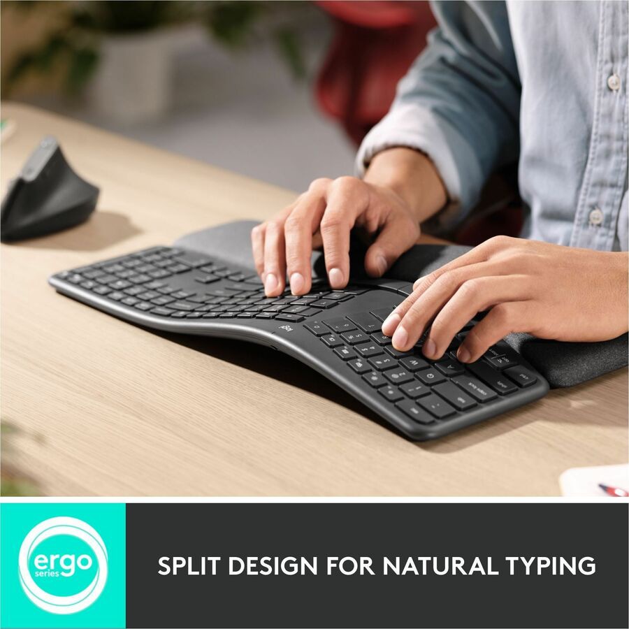 Thumbnail 5 of 8 for Logitech Ergo K860 Split Wireless Keyboard for Business - Ergonomic Design, Secured Logi Bolt Technology, Graphite