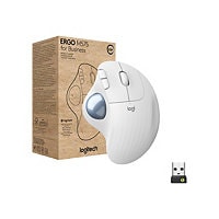 Logitech ERGO M575 for Business - trackball - 2.4 GHz, Bluetooth 5.0 LE - off-white