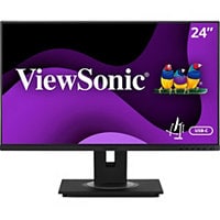 ViewSonic Ergonomic VG2456a - 1080p IPS Monitor with 90W USB-C, Built-In Docking, RJ45, 40 Degree Tilt - 250 cd/m² - 24"