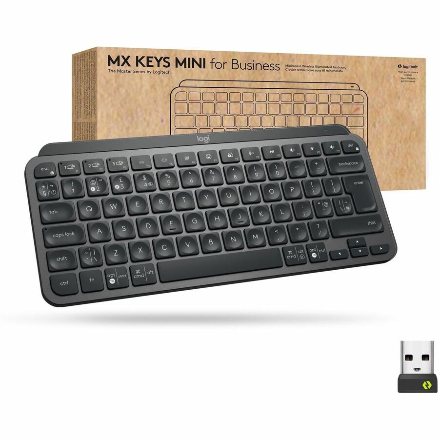 Logitech MX Keys Mini Wireless Illuminated Keyboard for Business, Compact,