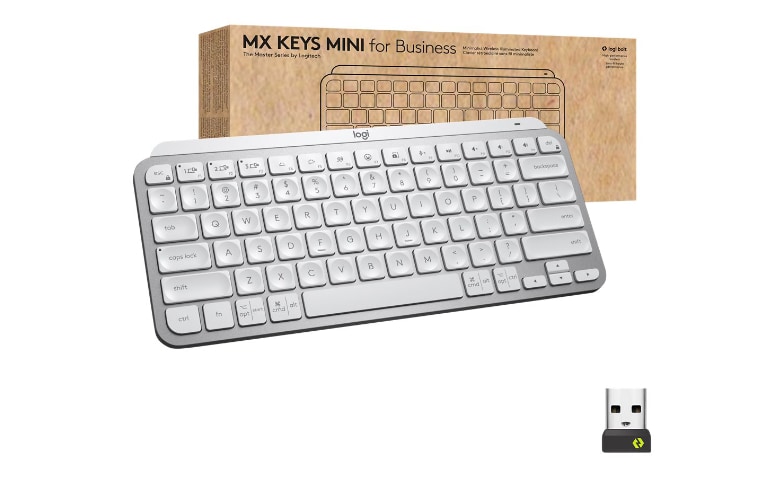 Logitech MX Keys Mini for Business - keyboard - pale gray - 920