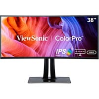 ViewSonic VP3881a 38" ColorPro 21:9 Curved WQHD+ IPS Monitor with and sRGB