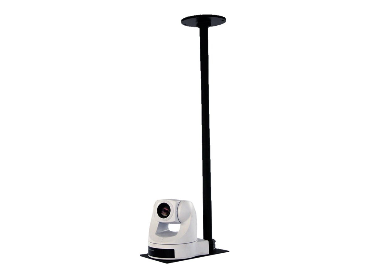 Vaddio Long Drop Down Mount - For Small PTZ Cameras - Black - camera mounti