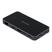 VisionTek VT400 - Dual Display USB-C Docking Station with Power Passthrough