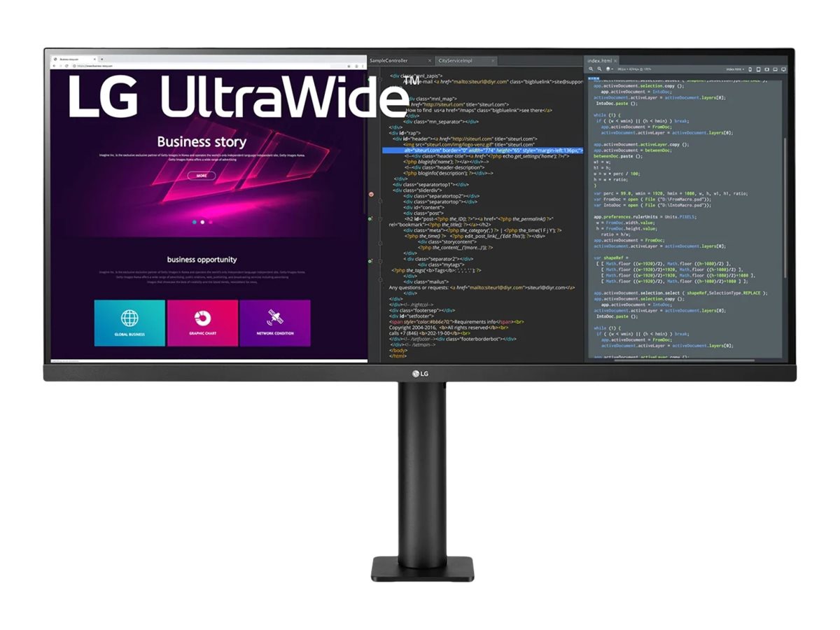 LG Ultrawide 34WN780-B 34" Class UW-QHD LCD Monitor - 21:9 - Textured Black