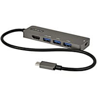 StarTech.com USB C Multiport Adapter - USB Type-C to HDMI 4K 60Hz/PD/4xUSB