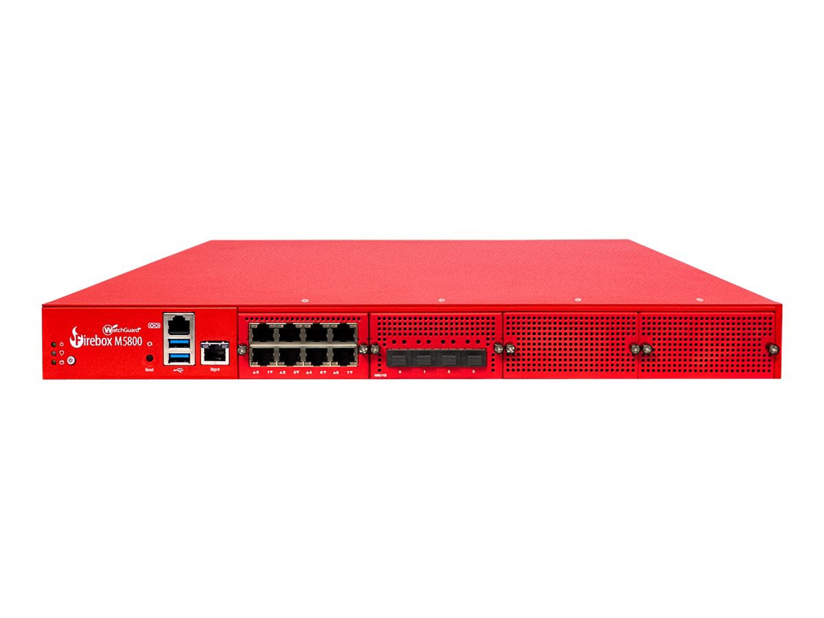 WatchGuard Firebox M5800 - security appliance - WatchGuard Trade-Up Program - with 3 years Basic Security Suite