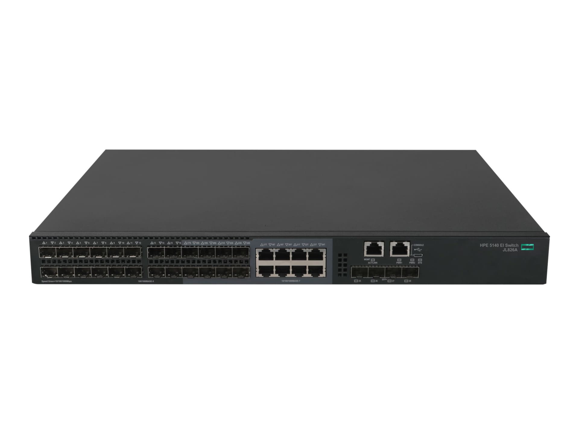 HPE FlexNetwork 5140 24G SFP w/8G Combo 4SFP+ EI - switch - 28 ports - smart - rack-mountable