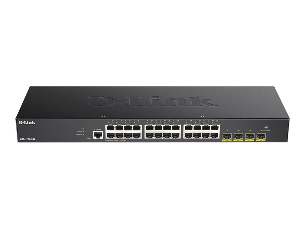 D-Link DGS 1250-28X-6KV - switch - 28 ports - smart - rack-mountable