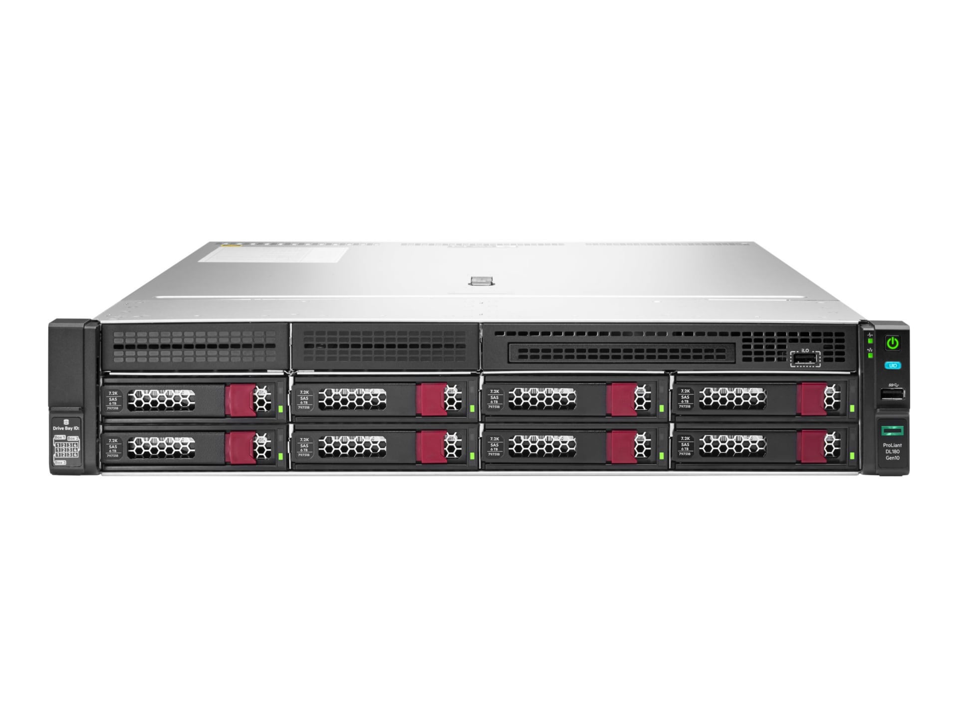 HPE ProLiant DL180 Gen10 - rack-mountable - no CPU - 0 GB - no HDD