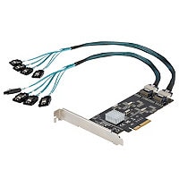 StarTech.com 8 Port SATA PCIe Card - 6Gbps SATA III Card with 4 Controllers