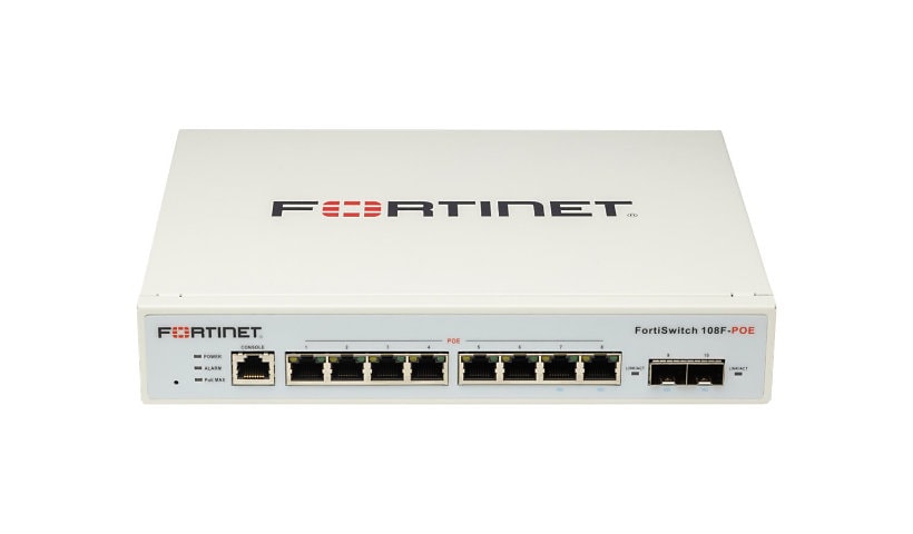 Fortinet FortiSwitch 108F-POE - switch - 8 ports - managed - rack-mountable