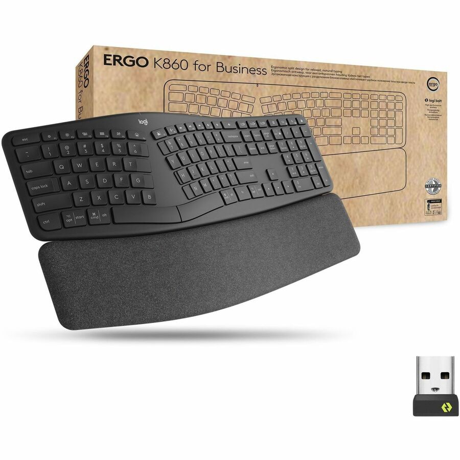 Logitech ERGO K860 pour les entreprises - clavier - graphite