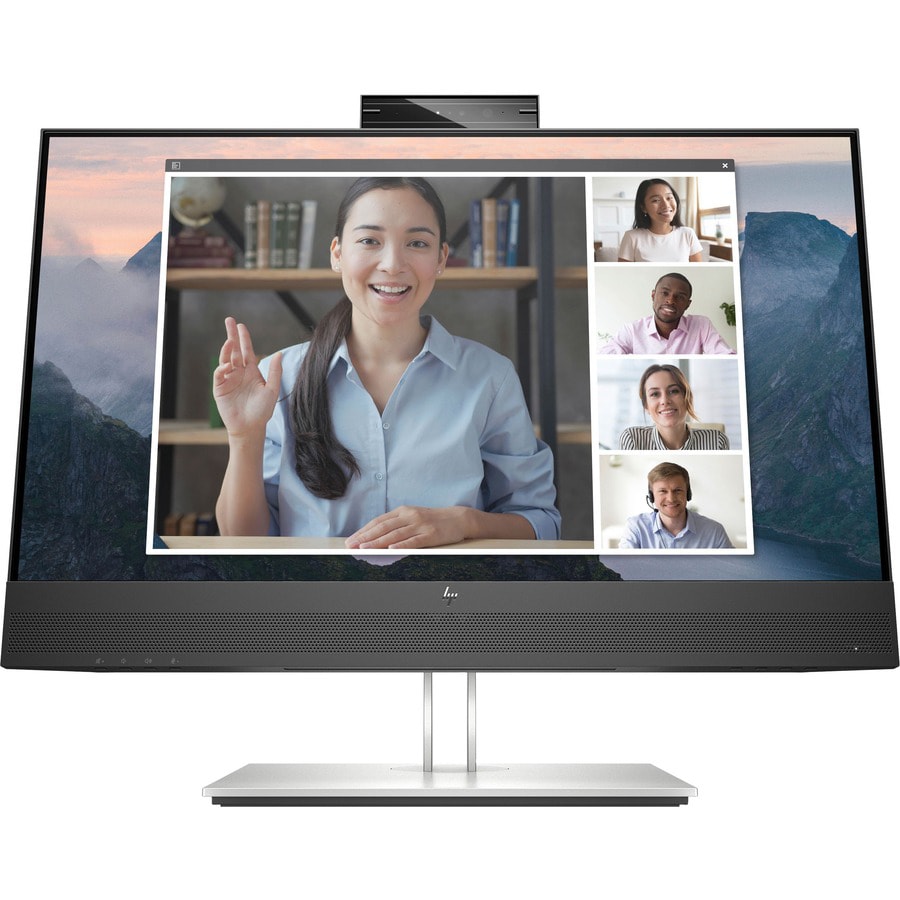 Thumbnail 2 of 7 for HP E24mv G4 24" Class Webcam Full HD LCD Monitor - 16:9 - Black, Silver